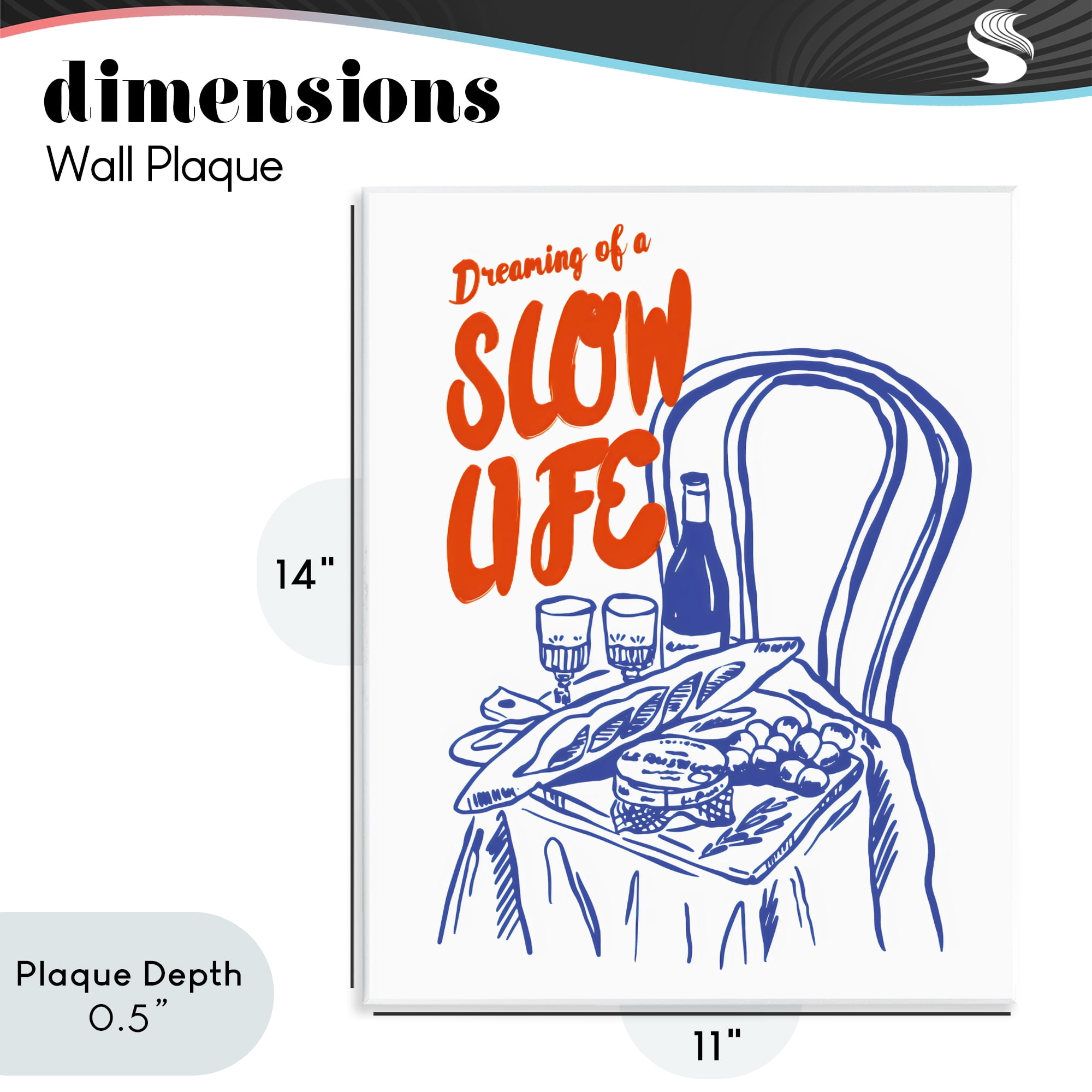 Stupell Industries Dreaming Of A Slow Life Wall Plaque Art, design by The Prints Vibe