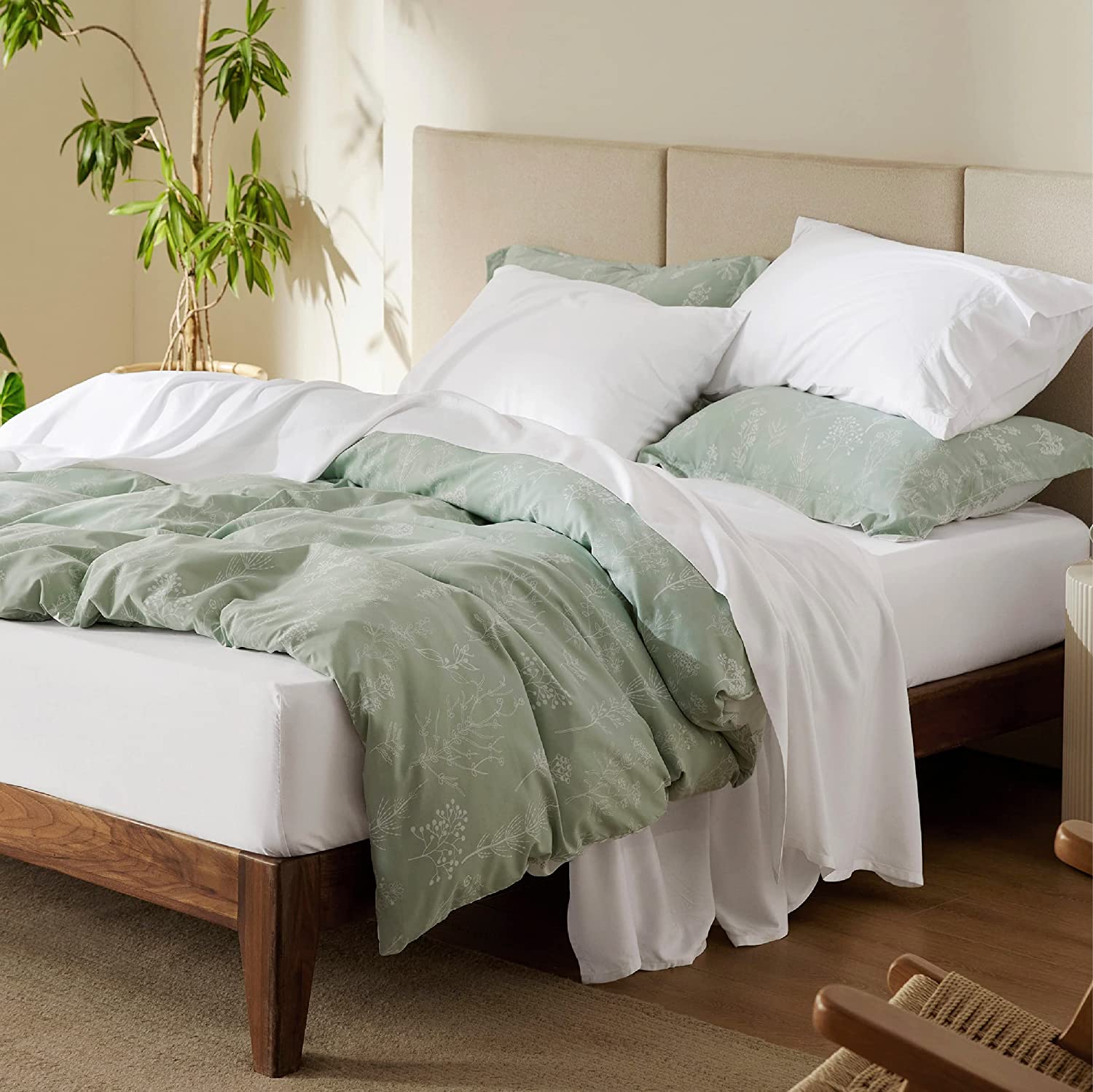 Bedsure King Cooling Sheets Set Rayon Derived From Bamboo Hotel