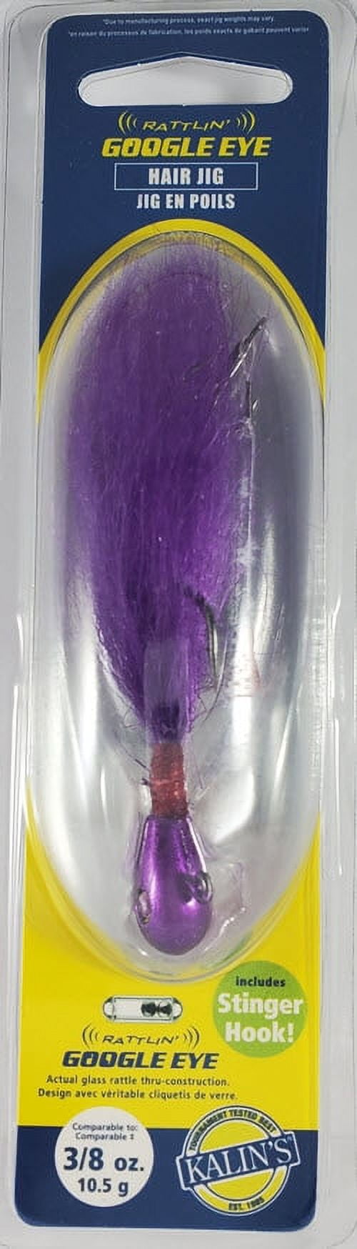 Kalins, Google Eye Hair Jig, 3/8oz, Purple