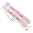 thumbnail image 3 of GOOHOCHY Golden Birthday Sash for Decor Made of Satin Perfect Party Favor Supplies 2 Pieces, 3 of 8