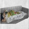 thumbnail image 6 of Educational Soft Flannel Fleece Throw Blanket, Anatomy of a Leaf Names of the Microscopic Parts Spongy Stoma Epidermis Form, Cozy Plush for Indoor and Outdoor Use, 50" x 60", Multicolor, by Ambesonne, 6 of 6