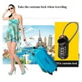 thumbnail image 3 of U Style TSA Luggage Lock with Cable Rope Suitcase Couple Secure Lock  1pcs, 3 of 5