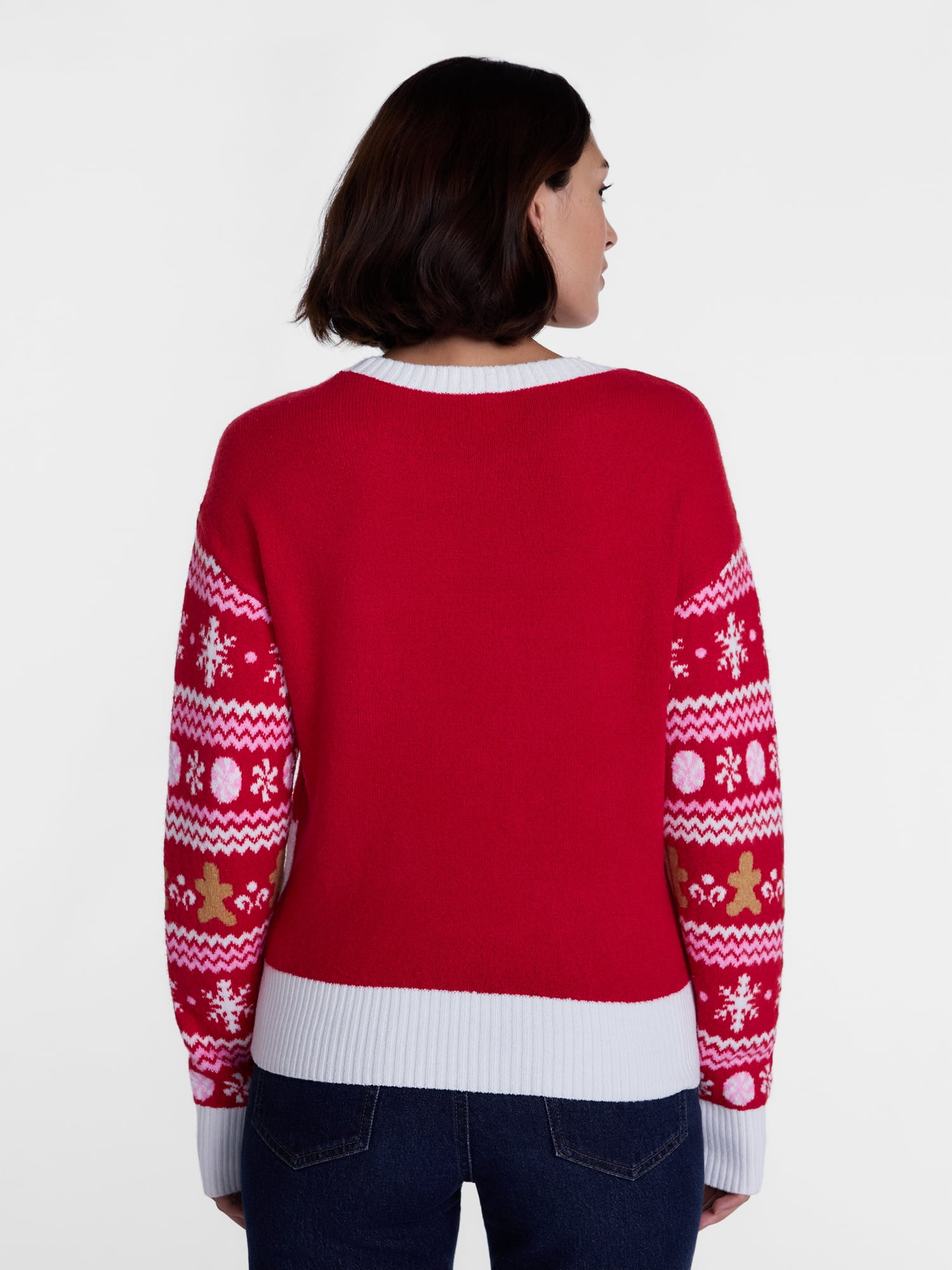 Holiday Time Women's and Women's Plus Christmas Sweater, Midweight, Sizes XXS-4X