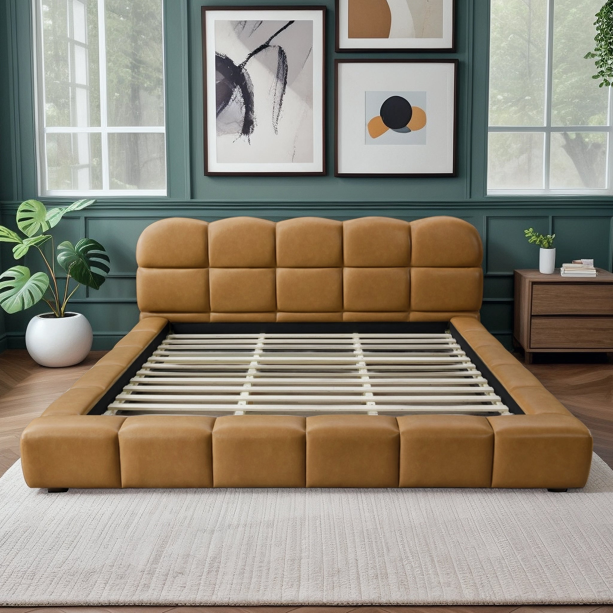 Bed Frame Roswell Luxurious King Size Platform Bed