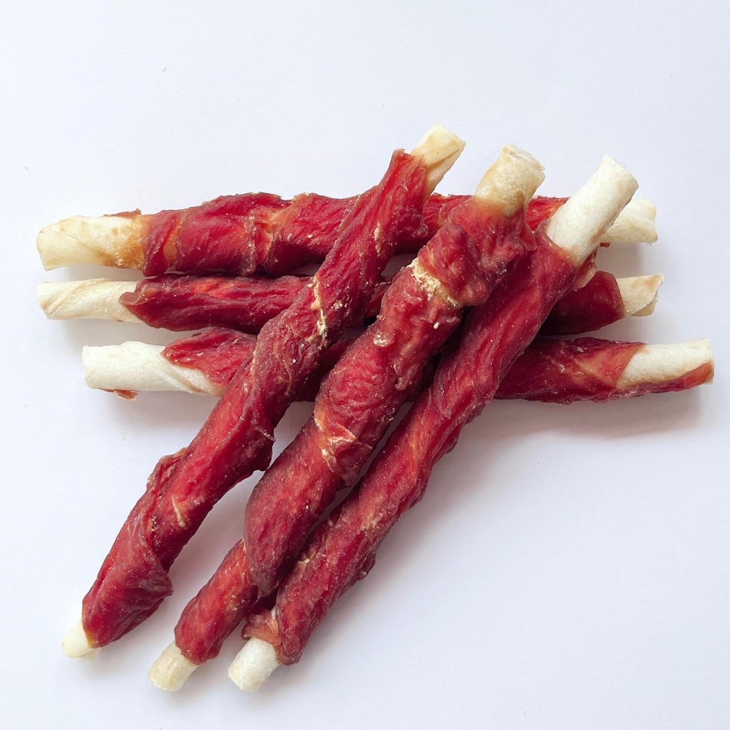 Hubert Pet Gourmet Duck Wrapped Rawhide Twists Natural Dog Treats, Grain Free, Low Ingredient, USA Tested -2 lb Resealable Value Pack
