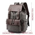 thumbnail image 2 of 1pc Trendy Retro Canvas Computer Bag Backpack, Student School Bag, Retro Casual Backpack, Strong Durable Travel Business Trip Storage Bag, 2 of 5