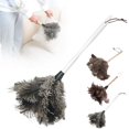 thumbnail image 1 of 1 PCS Feather Duster Natural Solid Wooden Handle For Keyboard Home Car Cleaning, 1 of 9