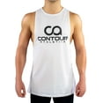 thumbnail image 2 of Contour Athletics Bodybuilding Tank Tops for Men, Stringer Muscle Fitness Tee for Gym Workout (White) CA4003, 2 of 4