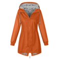 thumbnail image 7 of oqasdz Women's Lightweight Hiking Windbreaker Jacket with Hood Striped Pockets Outdoor Anorak Coat for Trekking Travel Casual Relaxed Fit, 7 of 7