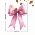 thumbnail image 3 of Qisvanset Framed Canvas Wall Art, 12x16 Inch Pink Bow Coquette Girl Nursery Watercolor Print, 3 of 5