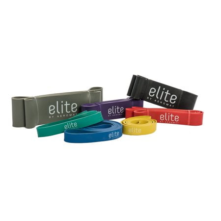 Aeromat Elite Power Band Bundle - Léger (Jaune, Vert et Bleu)