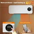 thumbnail image 2 of Home Touch Screen Electric Fan Heater With Remote Control Supports Air Cold Air Dual Adjustment Wall Mounted Low-Noise ,Ultimate Temperature Control, 2 of 7
