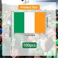 thumbnail image 3 of Dsscvnef 100 Pack St. Patrick's Day Hand Flags Green & Design Party Decorations Festival Celebrations Irish, 3 of 4