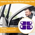 thumbnail image 2 of Recubrimiento del Tazón del Mango de la Puerta Interior para Jeep Wrangler JK 4DR 2011-2017 Marco de Decoración del Mango de la Puerta Interior Púrpura ABS 4 Pcs, 2 of 6