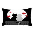 thumbnail image 1 of Funda de almohada ABPHQTO Pareja Gatos Moonlight San Valentín 50x75 cm, 1 of 1