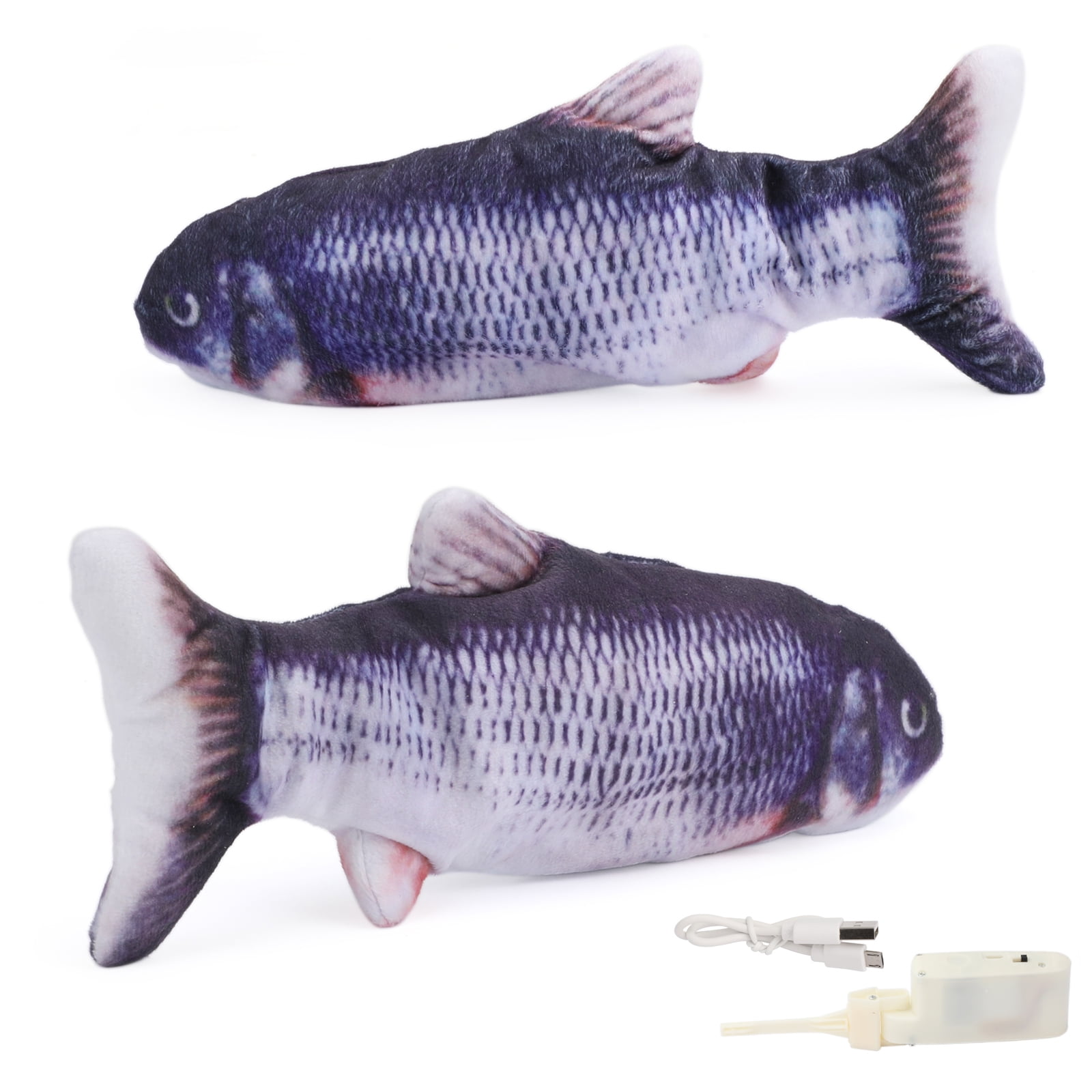 Motorgenic Electronic Pet Cat Toy Electric Usb Charging Simulation Fish Toys For Dog New Crucian Carp Walmart Com