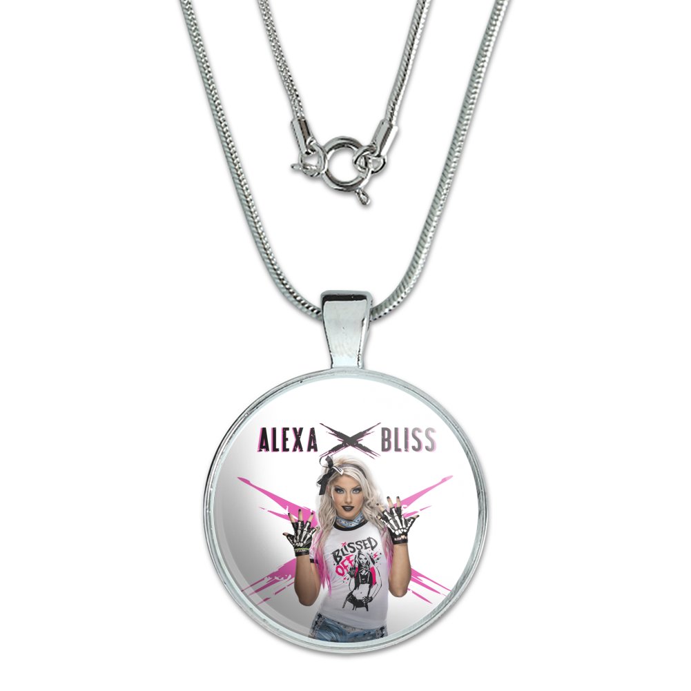 Graphics and More WWE Alexa Bliss 1" Pendant with Sterling Silver