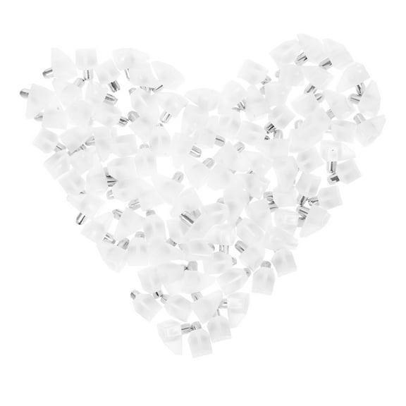 MLINS 100pcs Cabinet Shelf Support Pegs Small Shelf Holders for Kitchen Cabinets Wardrobesand Glass Shelves Stabilizers Peg Holders for Bookshelves