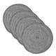 thumbnail image 1 of Uxcell 4 Pcs Manteles Individuales Redondos Tejidos, Mantel Lavable de 15 Pulgadas Resistente al Calor, Mantel Decorativo para Mesa de Comedor de Cocina, Gris, 1 of 7