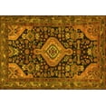 thumbnail image 1 of Ahgly Company Machine Washable Indoor Rectangle Persian Yellow Traditional Area Rugs, 8' x 10', 1 of 1