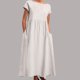 thumbnail image 1 of WILLBEST Vestido Portátil De Lino Suelto Sin Mangas De Color Liso Con Bolsillos Laterales, 1 of 3