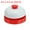 Red/White, variant on Desk Call Bell 2.5" Diameter, Dinner Desk Front Bell, Red/White