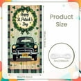 thumbnail image 2 of Green Themed St Patrick's Day Banner Clover Pattern Rainbow Backdrop Vintage Truck Design Shamrock Decor Luck Themed Display for St Patrick's Day Celebration Festival Indoor Decoration, 2 of 9