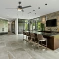 thumbnail image 2 of 52'' Black and Gold Indoor Ceiling Fan with Pull Chains and Light, 2 of 6