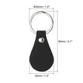 thumbnail image 2 of Uxcell Leather Key Fob Kit, 30 Pack PU Leather Key Fob Blanks and Key Rings for Laser Engraving, Black, 2 of 6