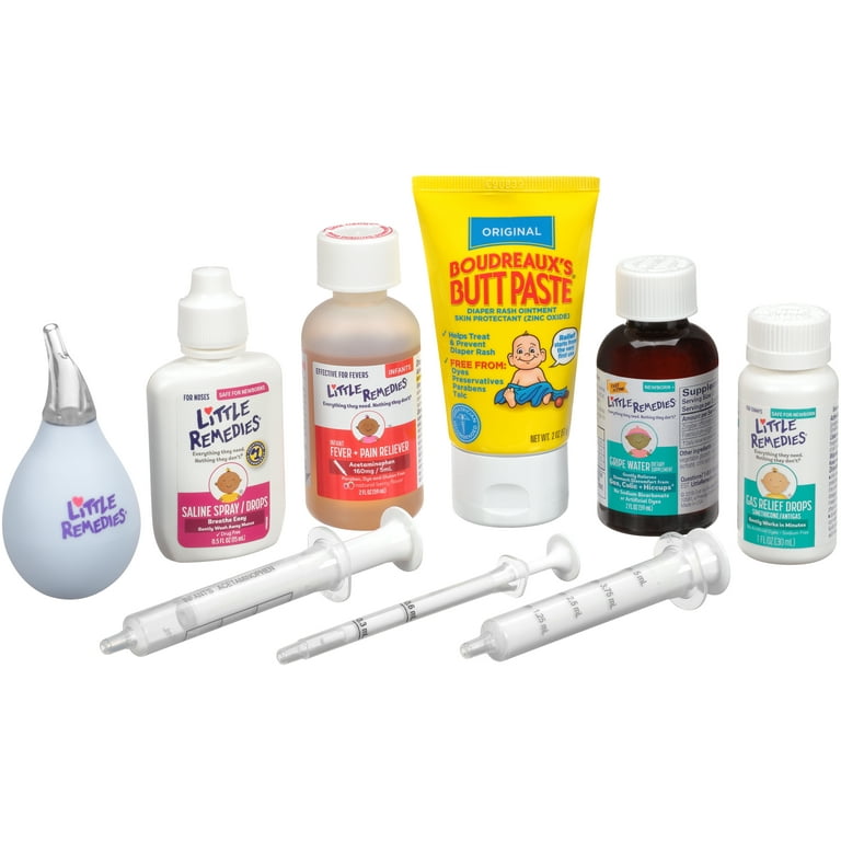 Little Remedies New Baby Essentials Kit, 6 Piece Kit for Baby's Nose and  Tummy 