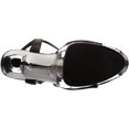 thumbnail image 4 of Ellie Shoes E-821-Chrome 8" Heel Womans Chrome Sandal. 9 / Black/Silver, 4 of 8