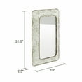 thumbnail image 7 of Jaycee Farmhouse Distressed Metal Wall Mirror, 7 of 7