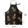 thumbnail image 2 of Kdxio Gold Glitter Pineapples Apron with Pockets Adjustable Kitchen Aprons for Men Women Waterproof Aprons for Cooking,Drawing,Crafting, Baking Household Cleaning, 2 of 8