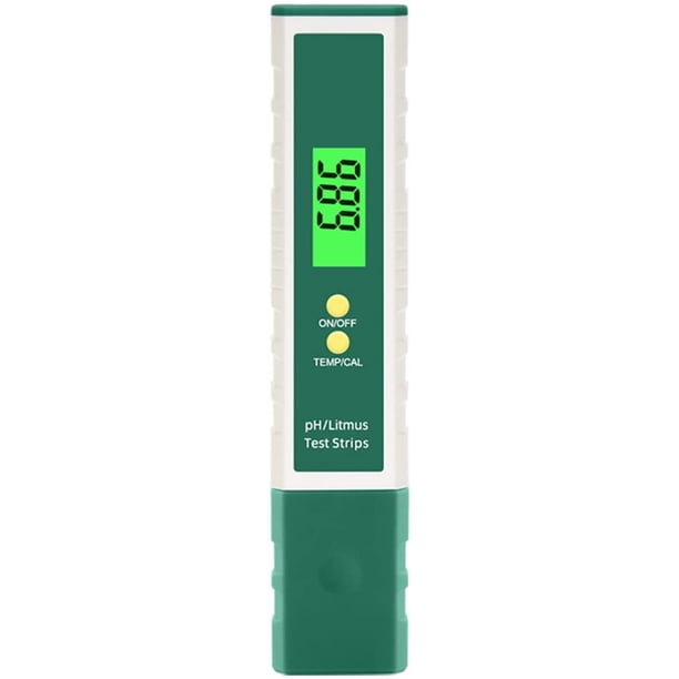 Probador de calidad del agua, medidor de pH, medidor de pH digital Probador de pH Probador de calidad del agua Función de temperatura para agua potable, hidroponía, piscinas, acuarios