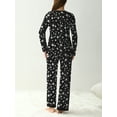 thumbnail image 3 of MINTREUS Women's Pajama Set Long Sleeve Sleepwear Ladies Soft Pjs Lounge Sets, 3 of 6