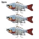 thumbnail image 5 of Soidarity Paquete de 3 señuelos de pesca de plástico de agua salada cebo falso atracción al aire libre Swimbaits artificiales Crankbait accesorio 10cm Pescar tipo 3 Soidarity OD023723-03, 5 of 6