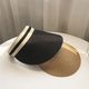 thumbnail image 5 of Sombrero de playa vacío, sombrero portátil para el sol, protección solar para exteriores, estilo simple, sombrero informal para exteriores (negro), 5 of 5
