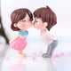 thumbnail image 5 of Matsuzay PVC Novia Novio Miniaturas Decoración Matrimonio Amante Boda Muñeca Pareja Beso Figuras Adornos de jardín Aniversario de boda Kits de decoración para fiestas blanco rosa Matsuzay JJ18497-02, 5 of 6
