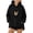 Black, variant on Pet Carrier Hoodie, Cat & Dog Hoodie with Front Pouch Pocket, Cozy Wearable Pet Carrying Sweatshirt for Small Pets
