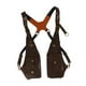 thumbnail image 5 of Bolso de hombro tipo axila, bolso de hombro doble para cosplay, compras, viajes Marrón, 5 of 9