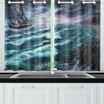 thumbnail image 3 of MKHERT Pirate Ship In Storm Window Curtains Kitchen Curtain Room Bedroom Drapes Curtains 26x39 inch, 2 Piece, 3 of 3