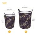 thumbnail image 3 of Naloa Dice Large Laundry Basket Waterproof Round Collapsible Storage bin with Handles for Hamper Kids Room,Toy StorageSmall, 3 of 6