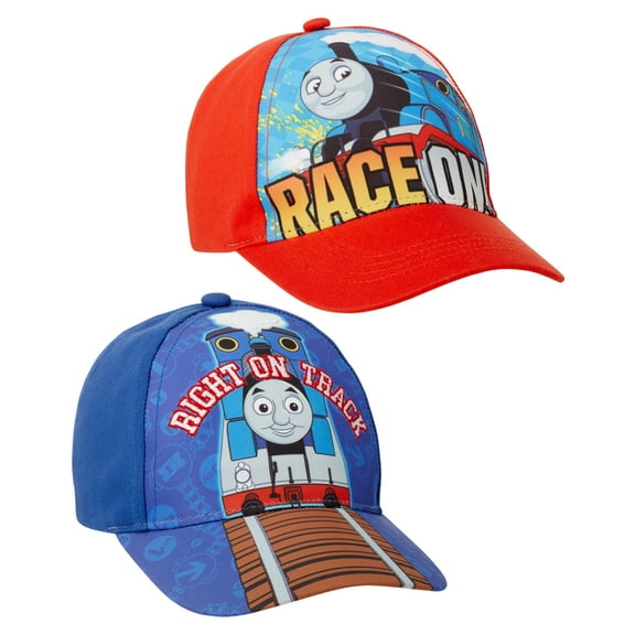 Mattel Toddler Hat for Boys Ages 2-4, Thomas & Friends Kids Baseball Cap (2 Pack)