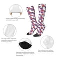 thumbnail image 6 of Fotbe Peonies print Women's Men's Novelty Crew Socks Cotton Socks Knee High Socks for Walking,Running,Nurses,Pregnancy, 6 of 9