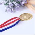 thumbnail image 4 of Juego de dos juegos de 6 medallas de metal - Medalla del ganador - Medalla de competición infantil - Medalla de cobre bañada en plata con cinta y borde circular 3 medallas de metal - Medalla del ganad, 4 of 5