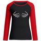 thumbnail image 4 of Moda mujer primavera otoño Color a juego manga larga cuello redondo suelto Casual camisetas Pompotops gfhjh18689, 4 of 5