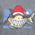 thumbnail image 3 of CafePress - Christmas Shark T Shirt - Women's V-Neck Dark T-Shirt, 3 of 4