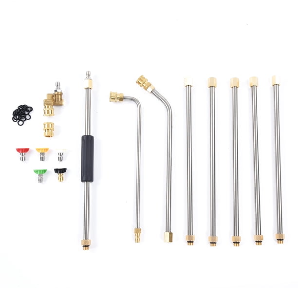 Kit de herramientas y accesorios para lanza de extensión de lavadora a presión para limpieza y lavado