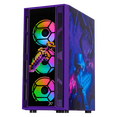 thumbnail image 2 of Gabinete XTREME PC GAMING Minecraft Ender Dragon Edition Media Torre 4 Fan ARGB Violeta CXTMED6000BK, 2 of 6