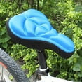 thumbnail image 2 of Ayyufe Silicone Cycling Bicycle Bike Saddle Breathable Gel Cushion Soft Pad Seat Cover Black, 2 of 7